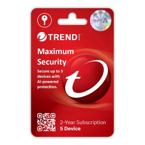 Trend Micro Maximum Security - 2 Years for 5 Device